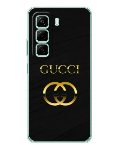 Чехол для OPPO K13x 5G с картинкой «Золотой логотип Gucci»