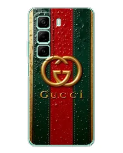 Чехол для OPPO K13x 5G с картинкой «Gucci — фирменная полоса и золото» Чехол для OPPO K13x 5G с картинкой «Gucci — фирменная полоса и золото»