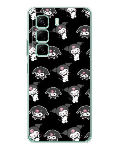 Чохол для OPPO K13x 5G з картинкою «Чорний паттерн Kuromi»