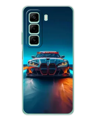 Чехол для OPPO K13x 5G с картинкой «BMW — огни неона» Чехол для OPPO K13x 5G с картинкой «BMW — огни неона»