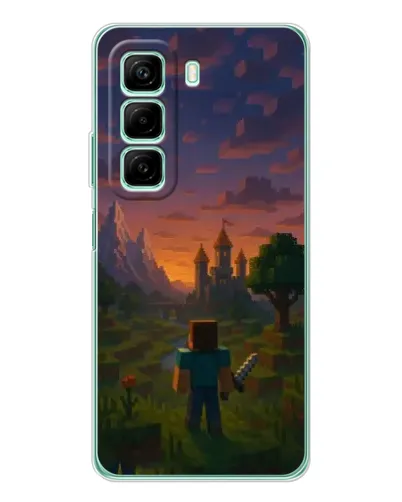 Чехол для OPPO K13x 5G с картинкой «Стив у башни» Чехол для OPPO K13x 5G с картинкой «Стив у башни»