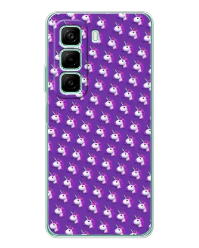 Чехол для OPPO K13x 5G с картинкой «Единороги на фиолетовом»