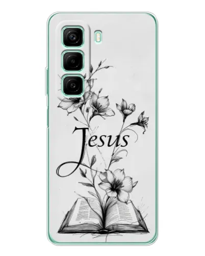 Чехол для OPPO K13x 5G с картинкой «Цветы и Библия» Чехол для OPPO K13x 5G с картинкой «Цветы и Библия»