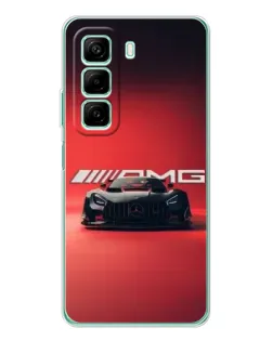 Чехол для OPPO K13x 5G с картинкой «Mercedes AMG — красная линия»
