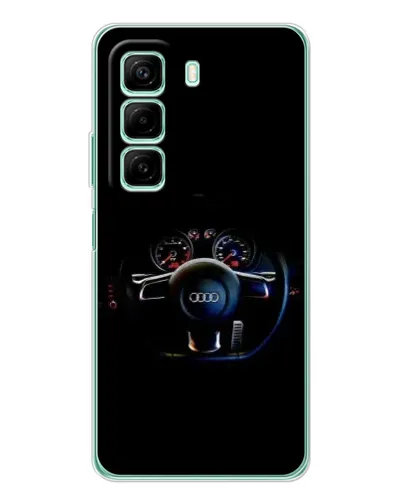 Чехол для OPPO K13x 5G с картинкой «Салон Audi — руль»
