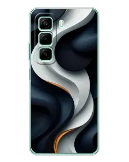 Чохол для OPPO K13x 5G з картинкою «Об'ємні чорно-білі стрічки» Чохол для OPPO K13x 5G з картинкою «Об'ємні чорно-білі стрічки»