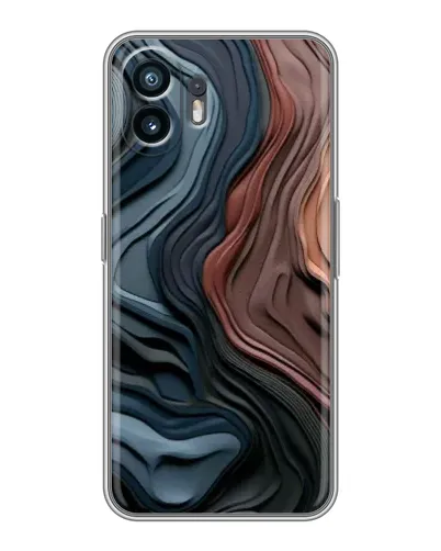 Чехол для OPPO K14 Turbo Pro с картинкой «Цветные волны каньона»