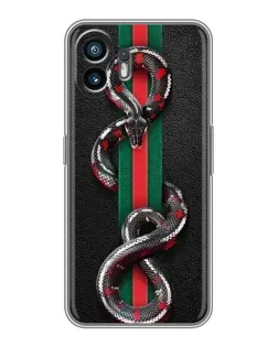 Чохол для OPPO K14 з картинкою «Gucci — змія на смузі»
