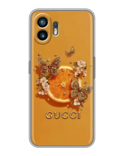 Чохол для OPPO K14 з картинкою «Gucci — золоті метелики» Чохол для OPPO K14 з картинкою «Gucci — золоті метелики»