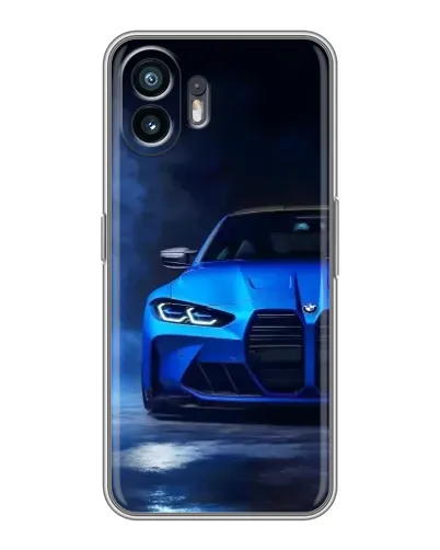 Чехол для OPPO K14 с картинкой «Голубая BMW M4»