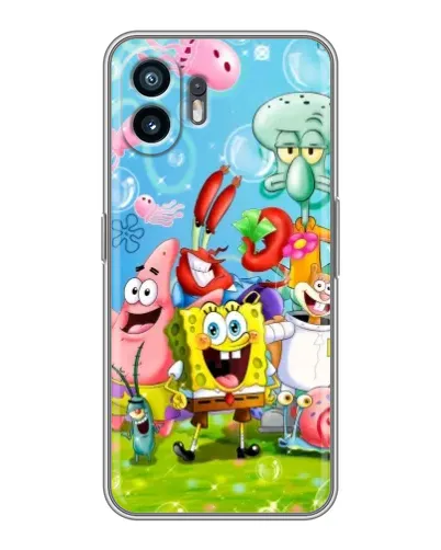 Чехол для OPPO K14 с картинкой «Губка Боб и друзья» Чехол для OPPO K14 с картинкой «Губка Боб и друзья»