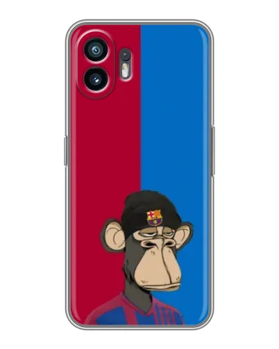 Чехол для OPPO K14x с картинкой «Bored Ape — фанат Барсы»