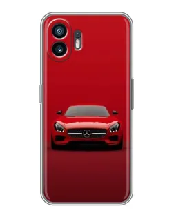 Чехол для OPPO K14x с картинкой «Красный Mercedes AMG»