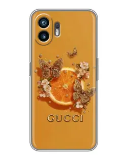 Чохол для OPPO K15 з картинкою «Gucci — золоті метелики»