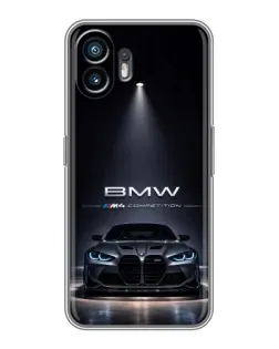Чехол для OPPO K15 с картинкой «BMW сквозь ночной город»