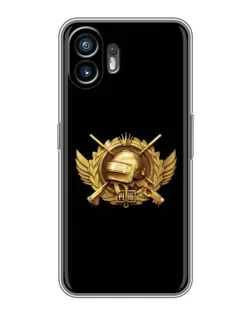 Чехол для OPPO K15 с картинкой «PUBG — оранжевый градиент»
