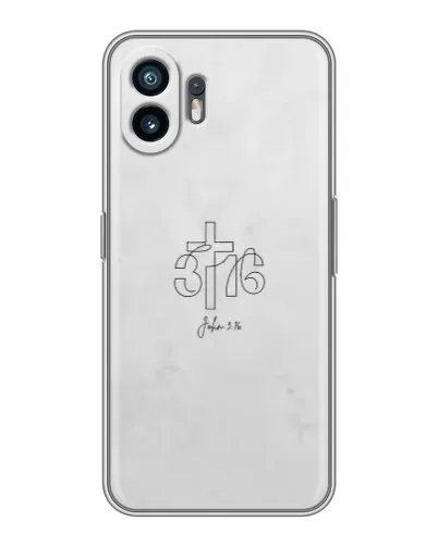 Чехол для OPPO K15 с картинкой «Иоанна 3:16 Крест»