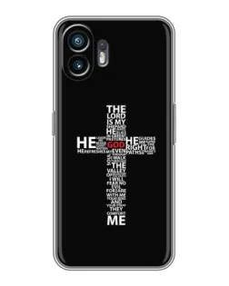 Чехол для OPPO K15 с картинкой «Текстовый крест»