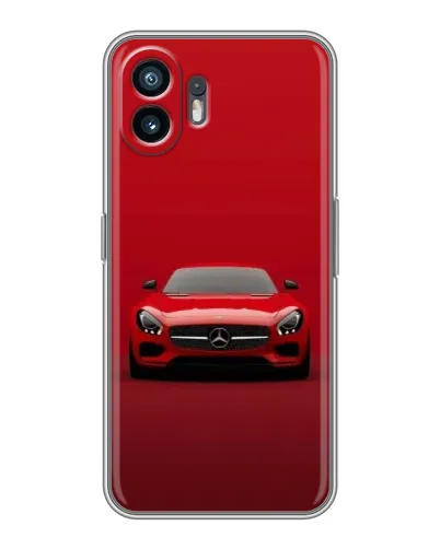 Чехол для OPPO K15 с картинкой «Красный Mercedes AMG»