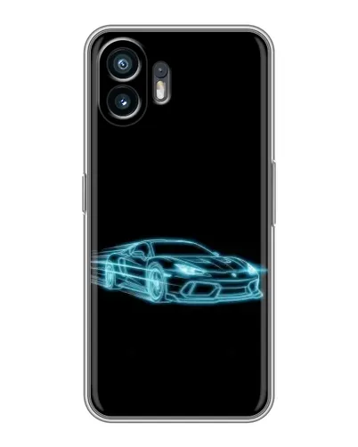 Чехол для OPPO K15 с картинкой «Неоновый контур Lamborghini» Чехол для OPPO K15 с картинкой «Неоновый контур Lamborghini»