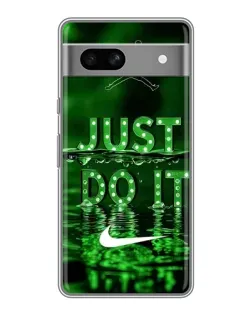 Чехол для OPPO K15s с картинкой «Зеленый неоновый Nike»