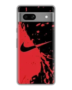 Чехол для OPPO K15s с картинкой «Красные брызги Nike»