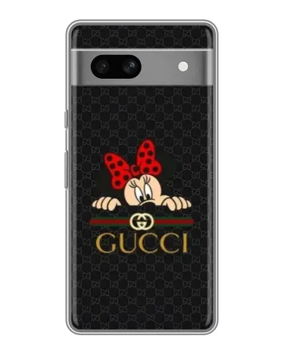 Чохол для OPPO K15s з картинкою «Мінні Маус Gucci — чорний»