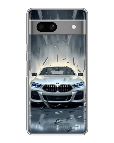 Чохол для OPPO K15s з картинкою «BMW у світлі фар»