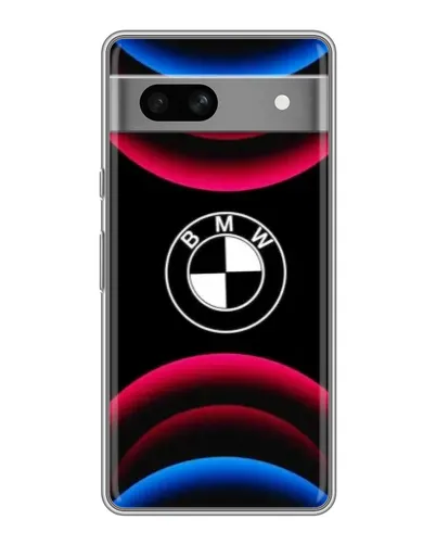 Чохол для OPPO K15s з картинкою «Логотип BMW та неонові дуги»