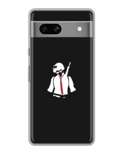 Чохол для OPPO K15s з картинкою «PUBG — силует воїна»