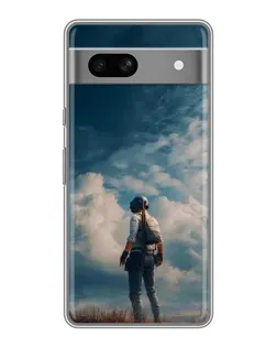 Чехол для OPPO K15s с картинкой «Герой PUBG на скале»