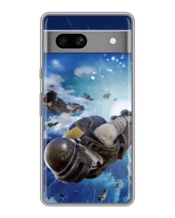 Чехол для OPPO K15s с картинкой «Десант PUBG — прыжок»