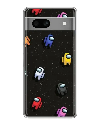 Чохол для OPPO K15s з картинкою «Космічний патерн Among Us»