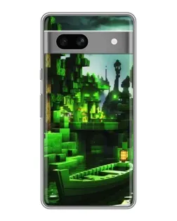 Чехол для OPPO K15s с картинкой «Minecraft лесной пейзаж»