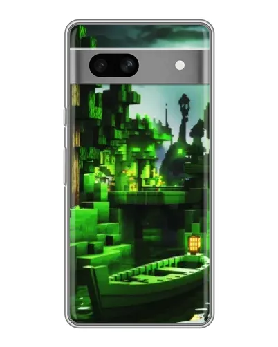 Чохол для OPPO K15s з картинкою «Minecraft лісовий пейзаж»