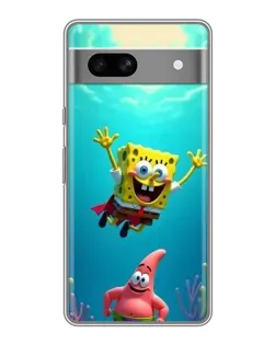 Чехол для OPPO K15s с картинкой «Спанч Боб под водой»