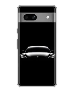 Чехол для OPPO K15s с картинкой «Фары Tesla Night»