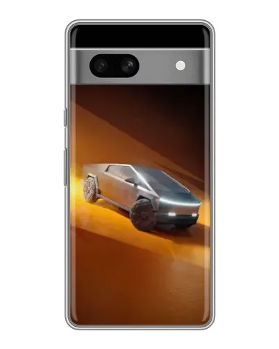 Чохол для OPPO K15s з картинкою «Cybertruck у пустелі»