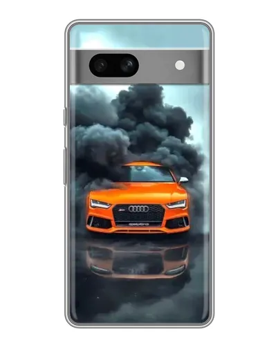 Чохол для OPPO K15s з картинкою «Audi у хмарах диму»