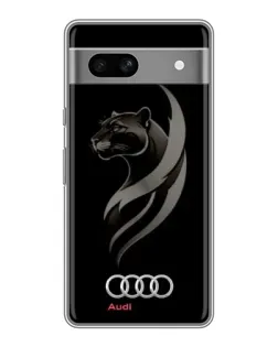 Чехол для OPPO K15s с картинкой «Графика — пантера и Audi»