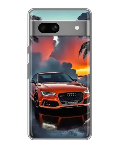 Чохол для OPPO K15s з картинкою «Audi — захід сонця»