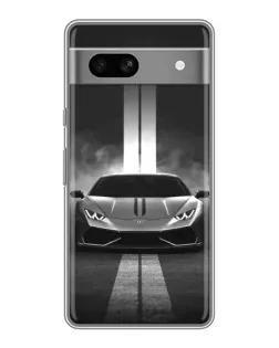 Чехол для OPPO K15s с картинкой «Lamborghini симметрия дорог»