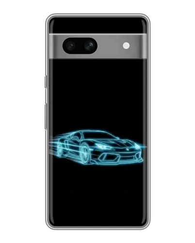 Чохол для OPPO K15s з картинкою «Неоновий контур Lamborghini»