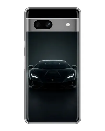 Чохол для OPPO K15s з картинкою «Чорний Lamborghini Aventador»