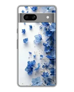 Чохол для OPPO K15s з картинкою «Блакитний квітковий каскад»