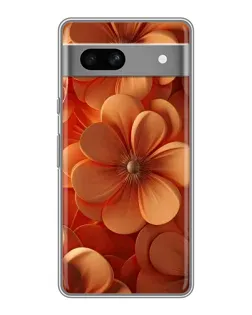 Чохол для OPPO K15s з картинкою «Помаранчева макро квітка»