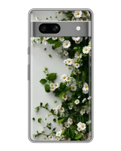 Чохол для OPPO K15s з картинкою «Гілка дрібних білих квітів»