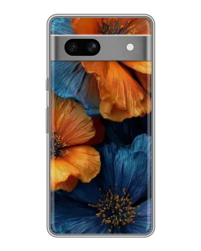 Чохол для OPPO K15s з картинкою «Яскрава синьо-помаранчева флора» Чохол для OPPO K15s з картинкою «Яскрава синьо-помаранчева флора»
