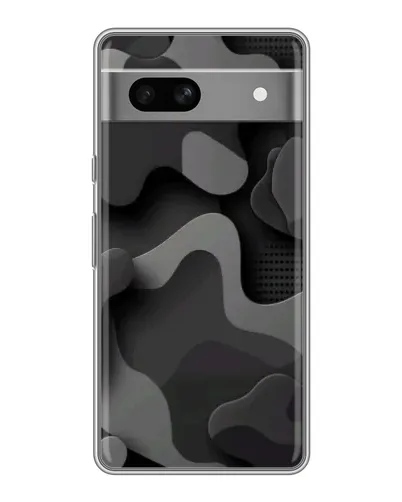 Чохол для OPPO K15s з картинкою «Темний абстрактний камуфляж»