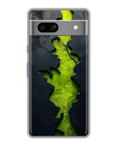 Чохол для OPPO K15s з картинкою «Салатовий розлом скелі»